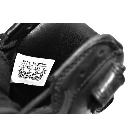 F0 Auth NIKE AIR FORCE 1 SWAT Black Leather Steel Toe Shoes 309655-001 Size 6.5 - Picture 9 of 9